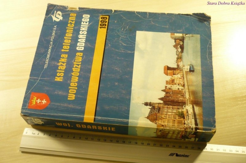 KSIĄŻKA TELEFONICZNA WOJEWÓDZTWA GDAŃSKIEGO 1998