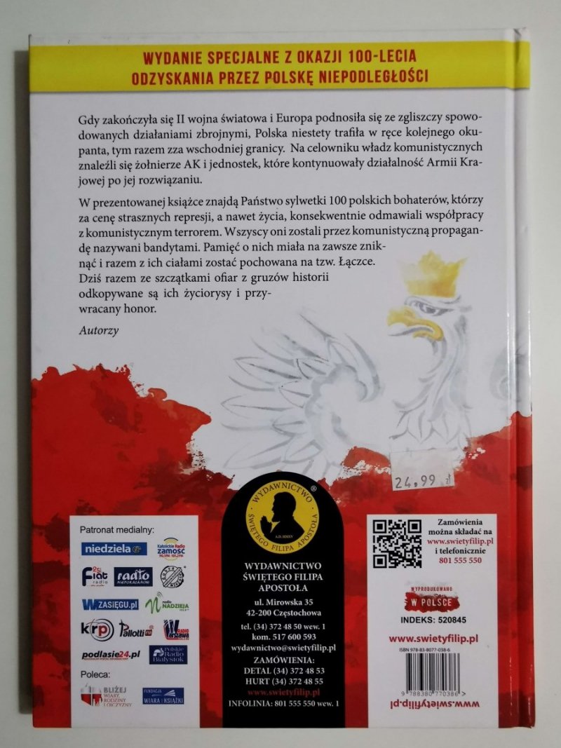 100 ŻOŁNIERZY WYKLĘTYCH. BOHATEROWIE HISTORIA CIEKAWOSTKI 2018