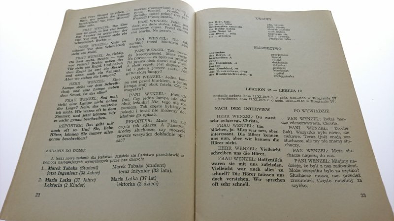 NIEMIECKI W RADIU. LEKCJE 9-17 ZESZYT NR 2 1976