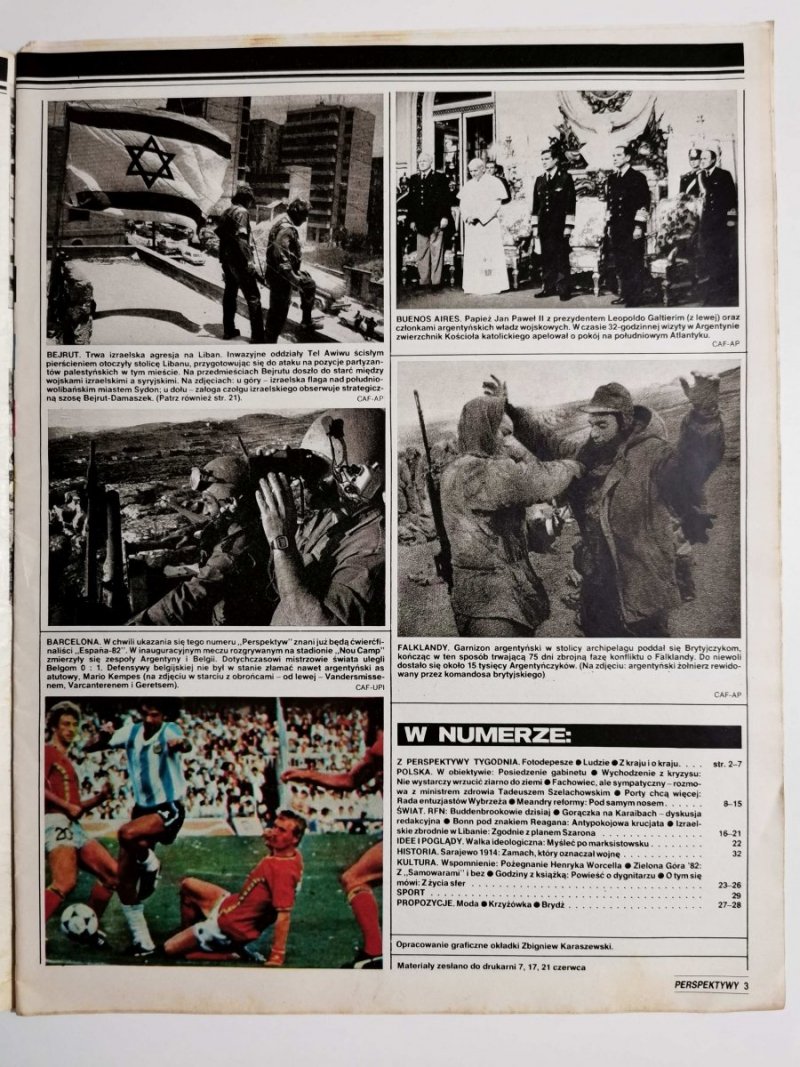 PERSPEKTYWY NUMER 19 (660) 25 CZERWCA 1982 ESPANA '82