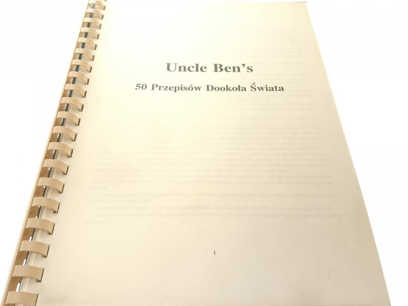 UNCLE BEN'S 50 PRZEPISÓW DOOKOŁA ŚWIATA