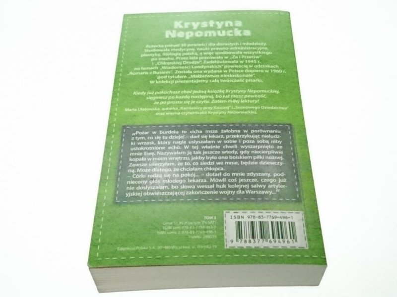 SAMOTNOSĆ NIEDOSKONAŁA - Krystyna Nepomucka 2012