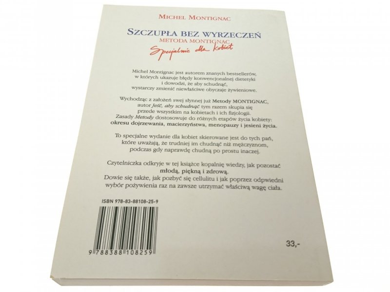 SZCZUPŁA BEZ WYRZECZEŃ - Michel Montignac 2009