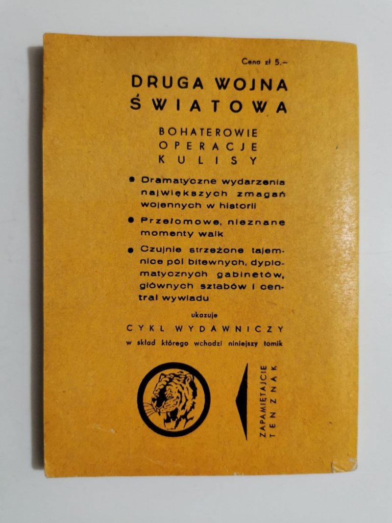ŻÓŁTY TYGRYS: TROPEM JASZCZURKI - Marian Strużyński 1965