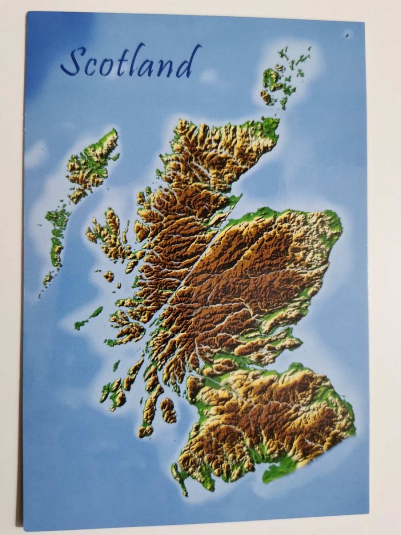 SCOTLAND MAP. LYRICAL SCOTLAND