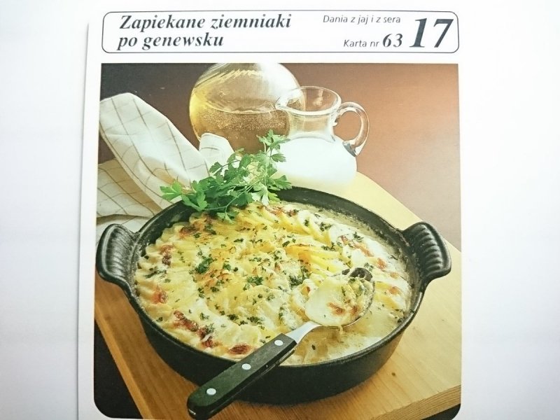 KARTA KULINARNA NR 63 ZAPIEKANE ZIEMNIAKI PO