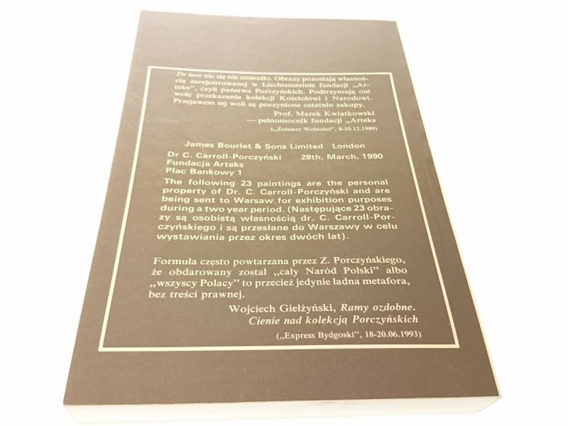 KOLEKCJA PORCZYŃSKICH - GENIALNE OSZUSTWO? 1993