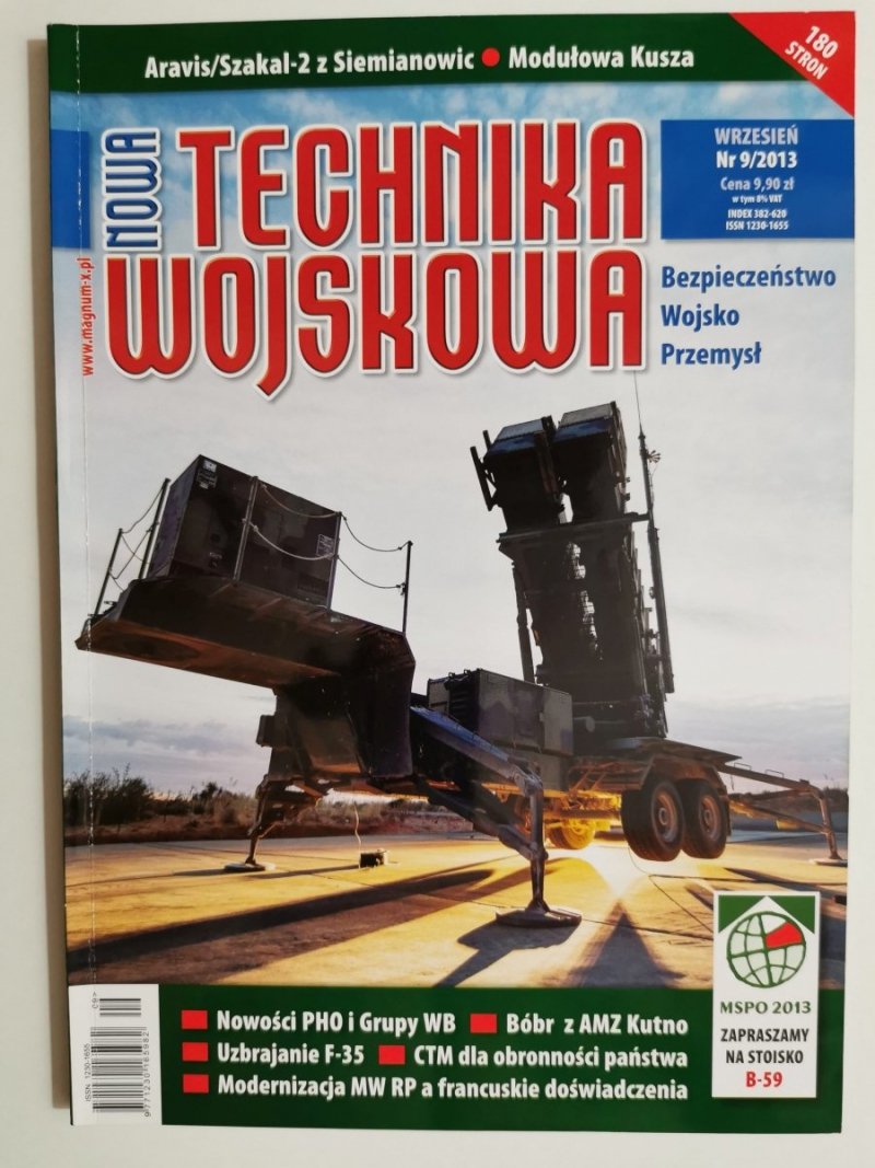 NOWA TECHNIKA WOJSKOWA NR 9/2013 BEZPIECZEŃSTWO WOJSKO PRZEMYSŁ