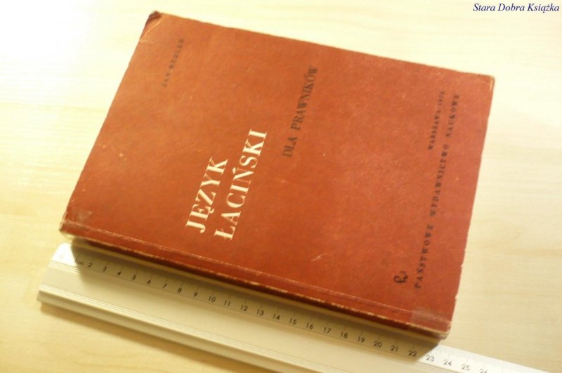 JĘZYK ŁACIŃSKI DLA PRAWNIKÓW - Jan Rezler 1974