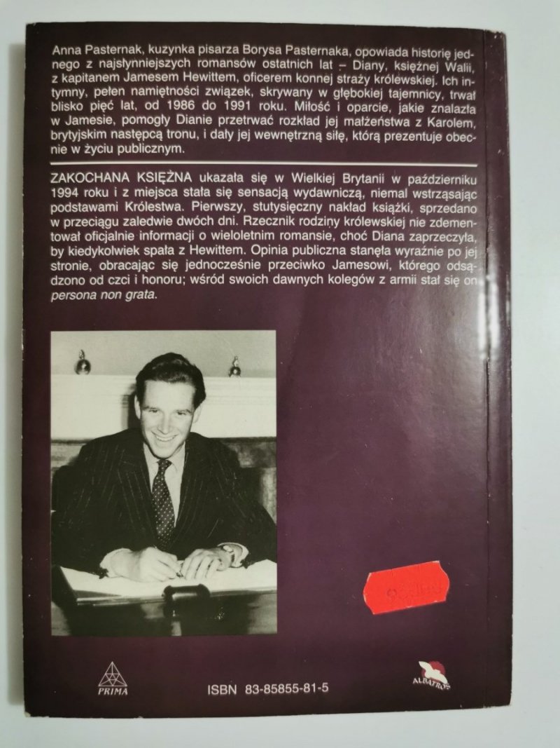 ZAKOCHANA KSIĘŻNA - Anna Pasternak 1994