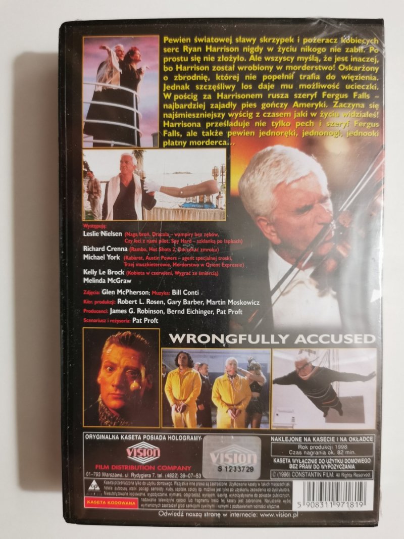 VHS. ŚCIąGANY. Leslie Nielsen