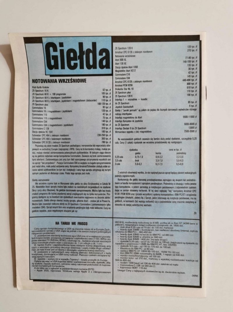 KOMPUTER NR 8 LISTOPAD 1986