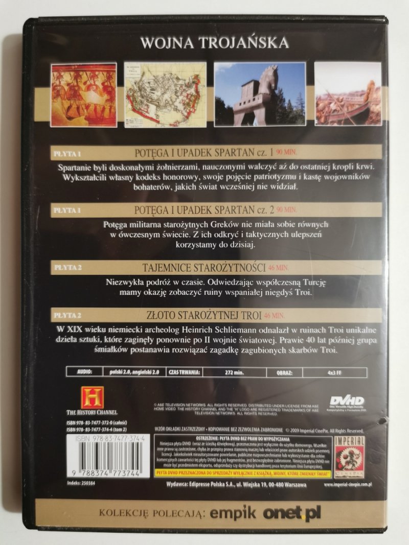 DVD. WOJNA TROJAŃSKA OKOŁO 1200 P. N. E.