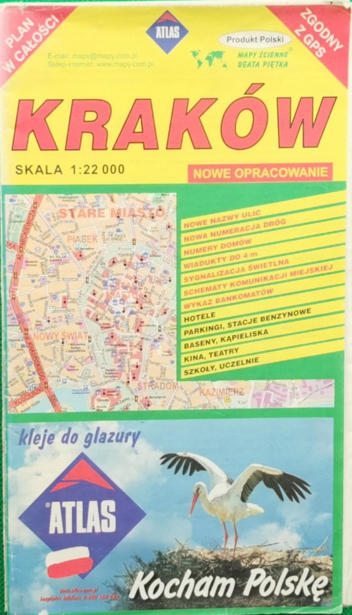 KRAKÓW. SKALA 1:22 000