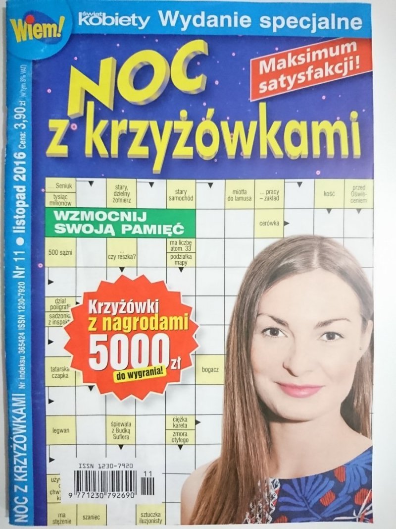 NOC Z KRZYŻÓWKAMI Nr. 11-2016