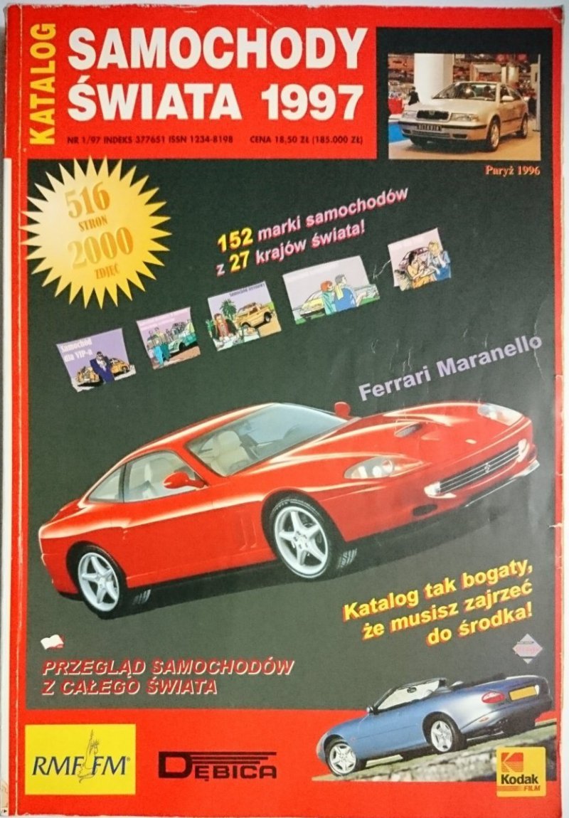 KATALOG SAMOCHODY ŚWIATA 1997