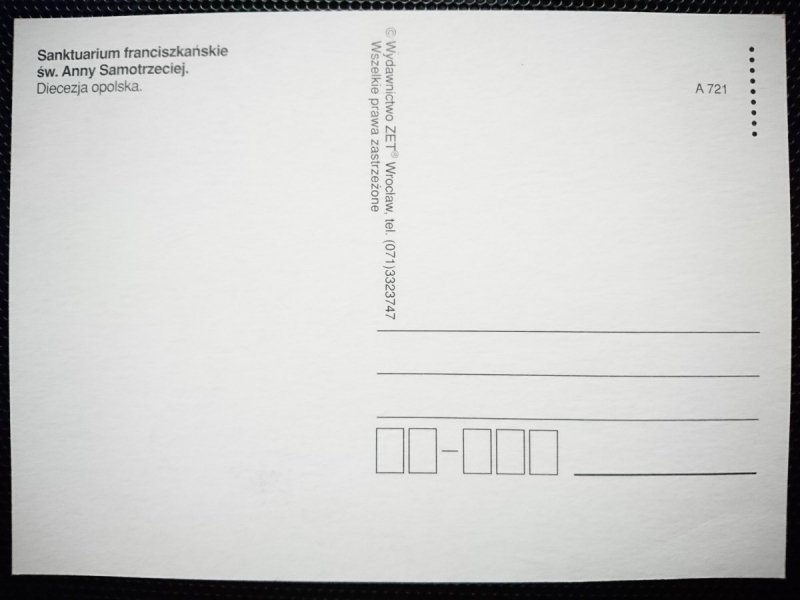 GÓRA ŚW. ANNY. SANKTUARIUM FRANCISZKAŃSKIE ŚW. ANNY SAMOTRZECIEJ. DIECEZJA OPOLSKA