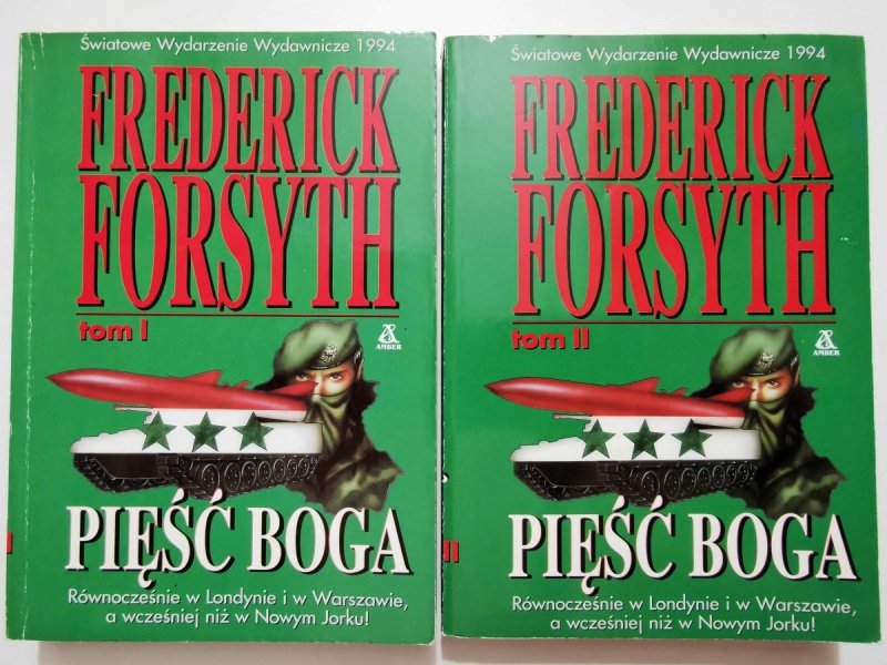 PIĘŚĆ BOGA TOM I i II - Frederick Forsyth 1994