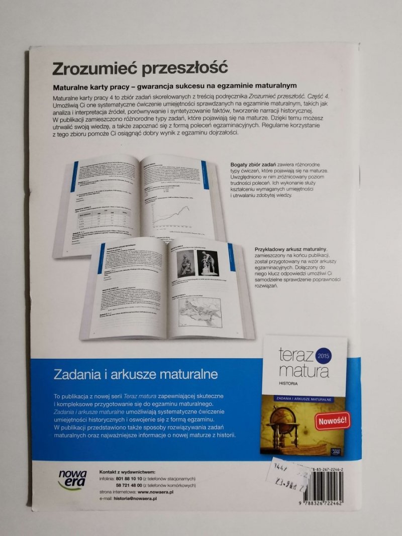 MATURALNE KARTY PRACY 4 ZROZUMIEĆ PRZESZŁOŚĆ HISTORIA 2015
