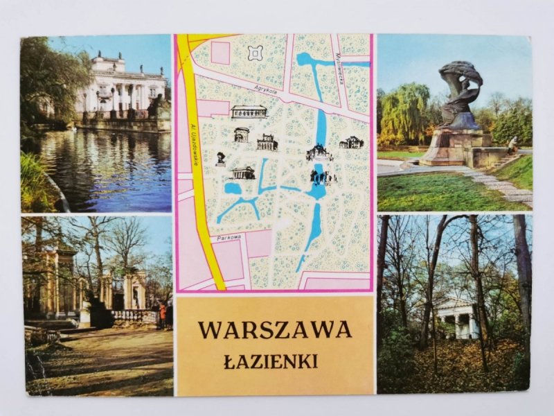 WARSZAWA. ŁAZIENKI. PAŁAC NA WODZIE FOT. CAŁKOWA