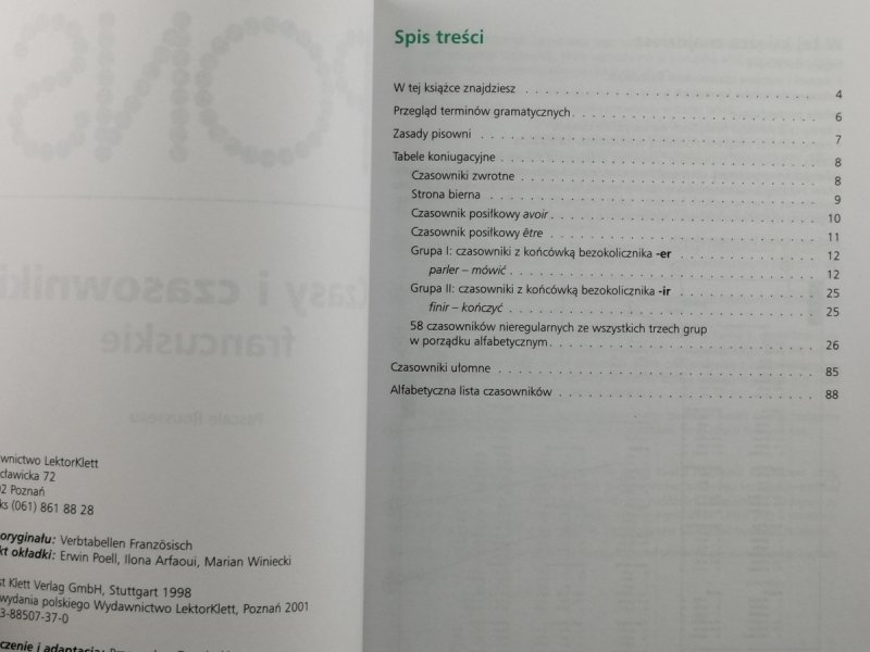 PONS. CZASY I CZASOWNIKI FRANCUSKIE