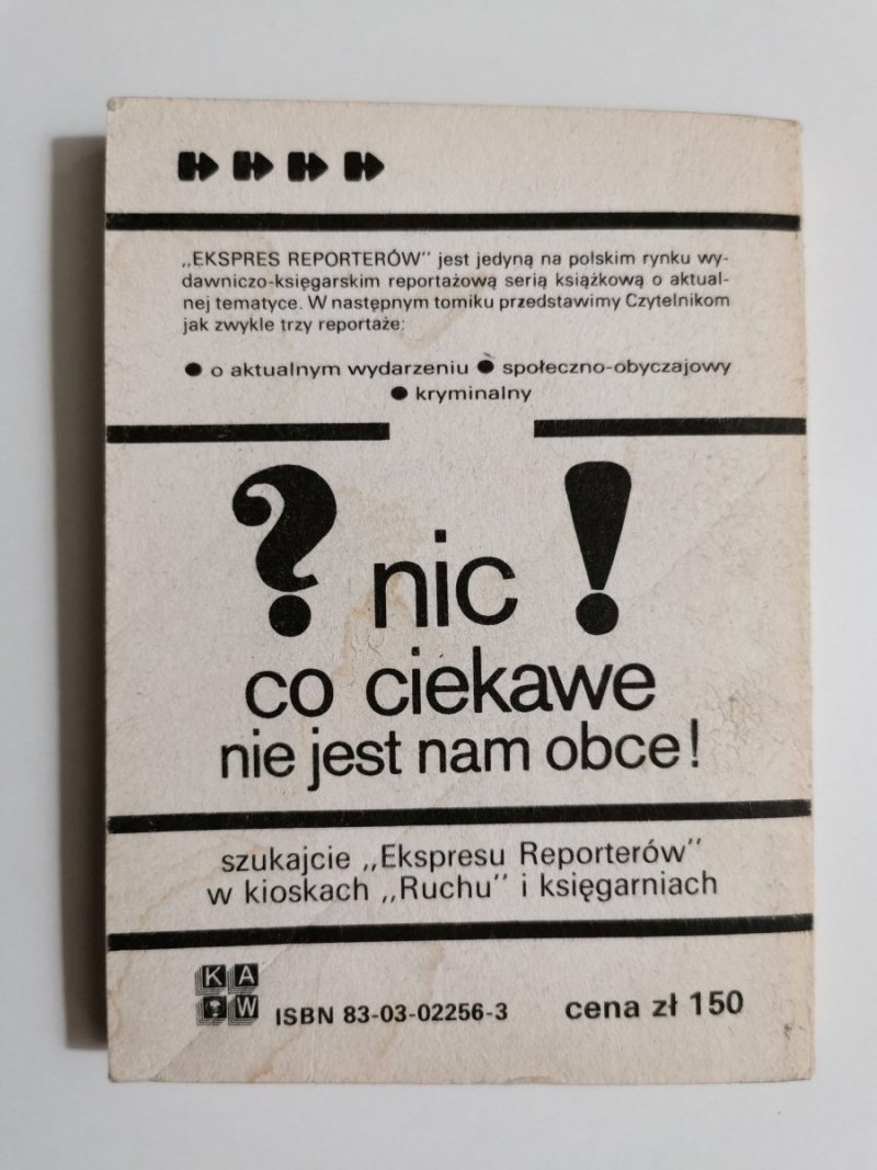 EKSPRES REPORERTÓW '88 DEWIZY I CYKLIŚCI 1988