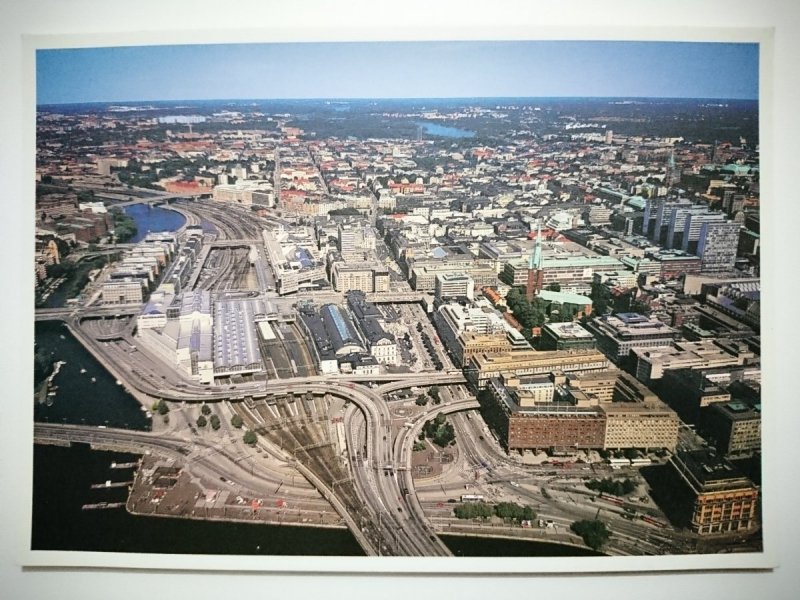 HIGH ABOVE THE CENTRAL STATION, DOWNTOWN STOCKHOLM