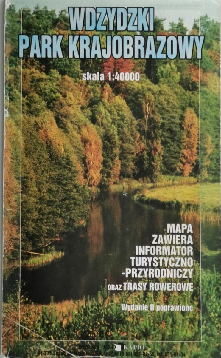 WDZYDZKI PARK KRAJOBRAZOWY 1:40 000 MAPA
