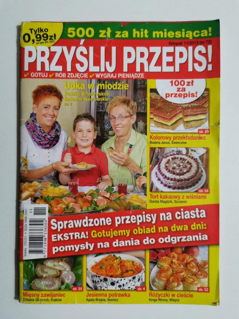 PRZYŚLIJ PRZEPIS! LISTOPAD 11/2013 (NR 72)