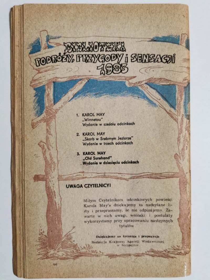 OLD SURREHAND CZĘŚĆ 5 - Karol May 1983