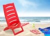 Krzesło plażowe TIRRENO czerwone