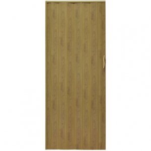 Drzwi harmonijkowe 001P JASNY DĄB MAT G - 80 cm