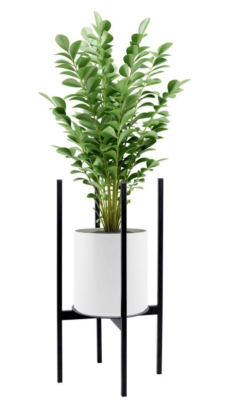 Kwietnik stojący loftowy Torre 60 cm czarny