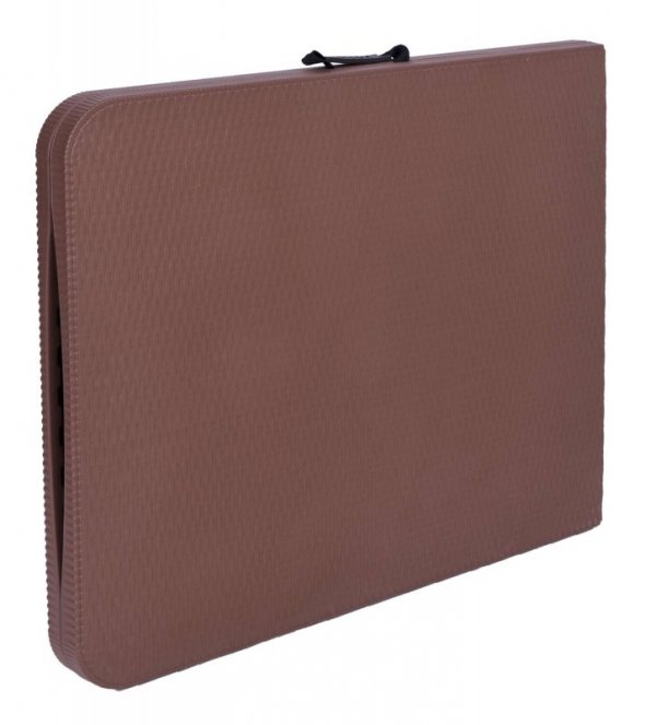 Zestaw cateringowy Rattan brąz stół 180 cm+ 2 ławki