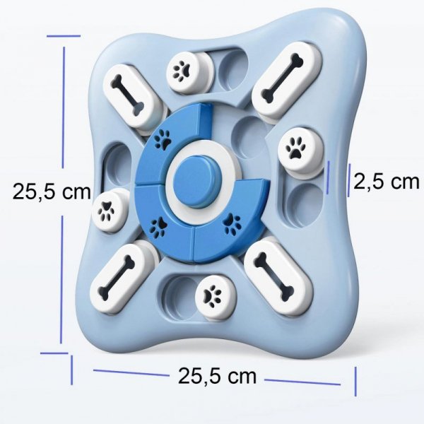 Gra Puzzle zabawka dla psa kota Pongo niebieski
