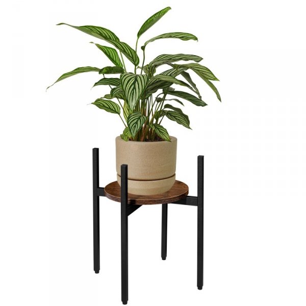 Kwietnik stojący loftowy Torre Rustic 40 cm czarny