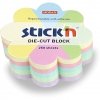 Notes STICK`N 67x67mm KWIATEK MIX 5 KOL. PASTELOWYCH, 250 kartek 21832