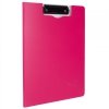 Deska z klipem pionowa A4 zamykana PP RIO różowa EF75002 PINK DELI