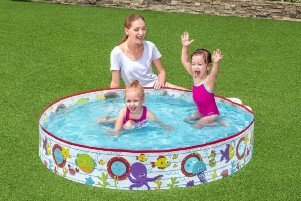 Bestway 55029 BASENIK ROZPOROWY FILL &#039;N FUN BURTA STATKU Z OKIENKAMI 152cm x 25cm