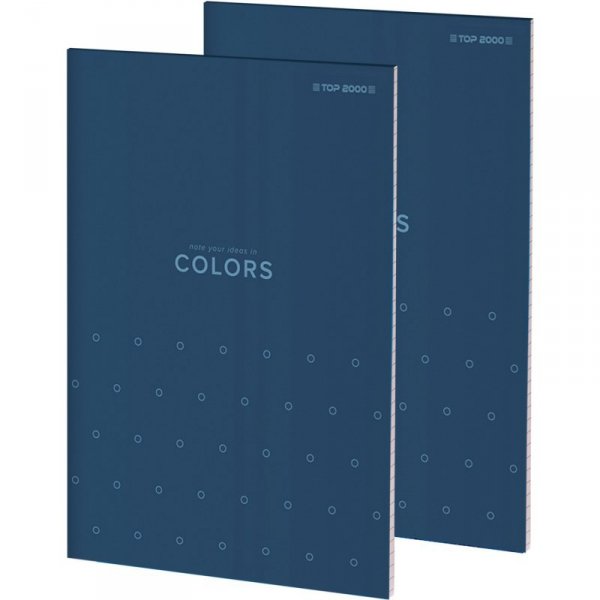 Blok notatnikowy A4 100k kratka COLORS 400169242 TOP 2000