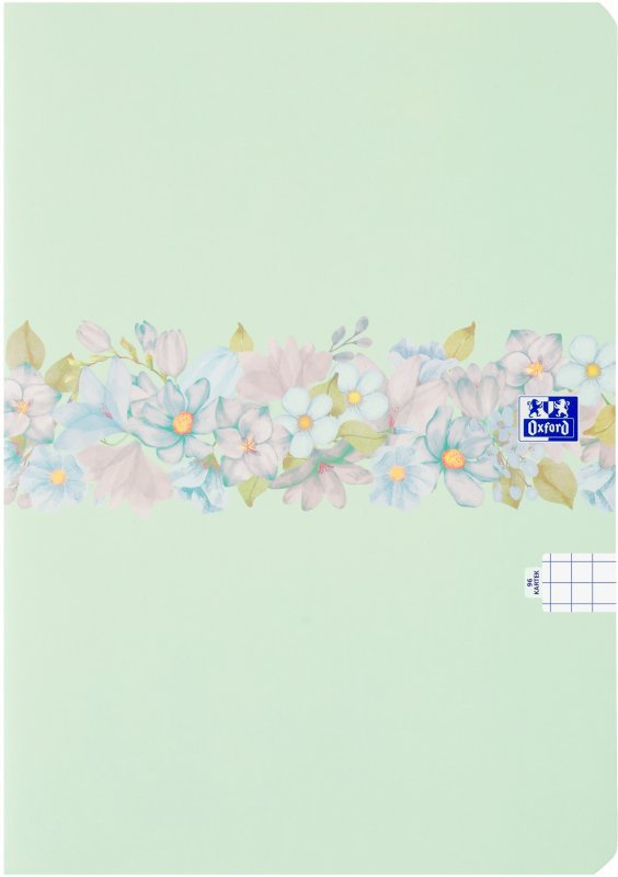 Zeszyt szkolny B5 Brulion w kwiatki 96 kartek w kratkę FLOWER 400181452 OXFORD