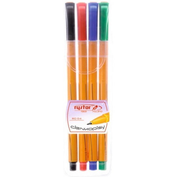 Cienkopis RYSTOR RC-04 etui 4szt. 403-220