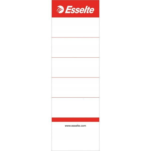 Etykiety grzbietowe do segregatorów 75mm (szerokość 50mm) białe 10sztuk 810801 ESSELTE