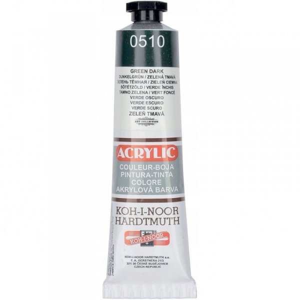 Farba akrylowa 162720 ciemnozielona 40ml. KOH-I-NOOR