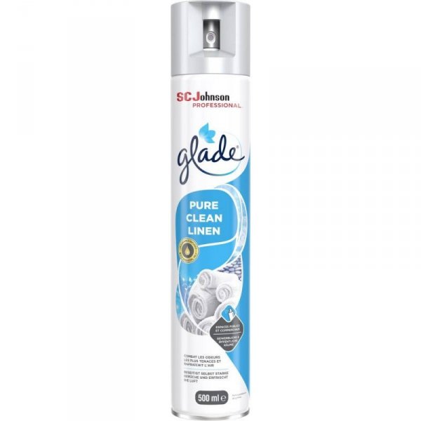 Odświeżacz w sprayu GLADE Professional 500 ml Czysta świeżość