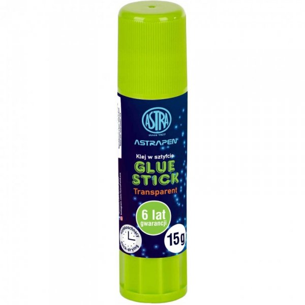 Klej szkolny w sztyfcie Glue Stick transparenty 15g. 401120005 ASTRA