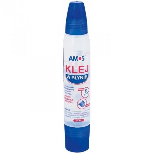 Klej w płynie 34ml dwustronny AMOS 130-1855