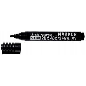 Marker suchościeralny okrągły 3160 czarny 101101 D.RECT