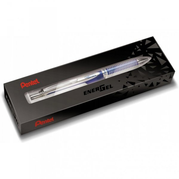 Pióro kulkowe PENTEL ENERGEL STERLING BL407- TR1CCPL niebieska obudowa niebieski wkład