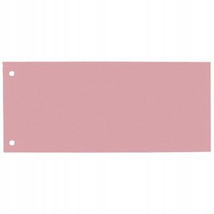 Przekładki do segregatora kartonowe 1/3 A4 105x240mm różowa 100 sztuk 100205027 OXFORD